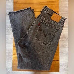 Levi's Women’s Charcoal Wedgie Straight Jeans